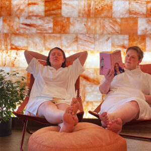 Relax in the salt room with restorative benefits at Ritual Nordic Spa