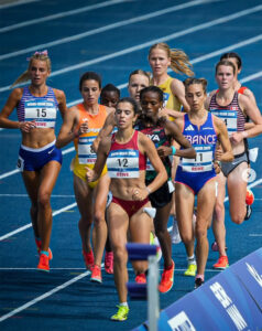 Elise Coates, Victoria, FISU 2025 on the track